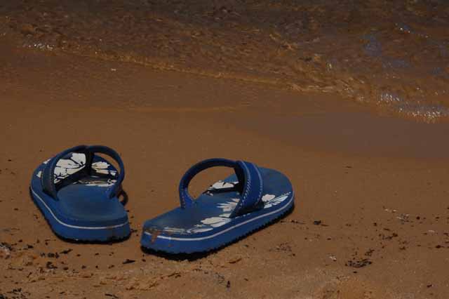 sandals on Sand Point